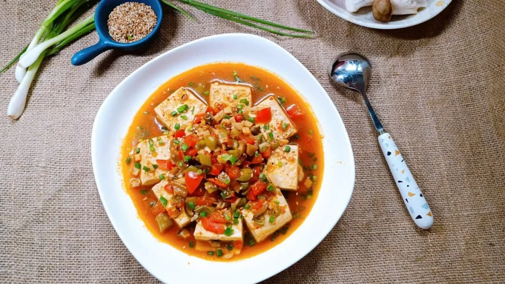 Đậu hũ sốt cà chua: Vị chua ngọt hấp dẫn
